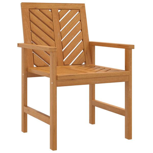 vidaXL Garden Dining Chairs 2 pcs Solid Wood Acacia