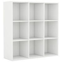 vidaXL Book Cabinet White 98x29x97.5 cm Engineered Wood, white vidaXL Book Cabinet White 98x29x97.5 cm Engineered Wood