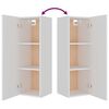 vidaXL 4 Piece TV Cabinet Set White Engineered Wood