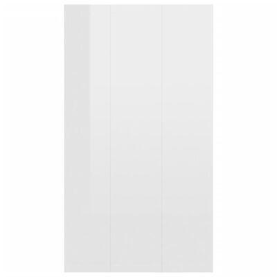 vidaXL Book Cabinet/Sideboard High Gloss White 66x30x98 cm Engineered Wood