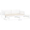 vidaXL Pull-out Day Bed without Mattress White 2x(90x200)cm