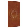vidaXL Garden Wall Decoration 105x55 cm Corten Steel Sun Design
