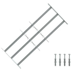 vidaXL Window grilles 700-1050 mm Galvanized Steel