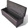 vidaXL Long Storage Bench Wood Brown
