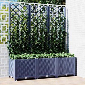 vidaXL Garden Blue Grey 120 x 40 x 136 cm