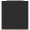 vidaXL Vinyl Storage Box Black 71x34x36 cm Engineered Wood