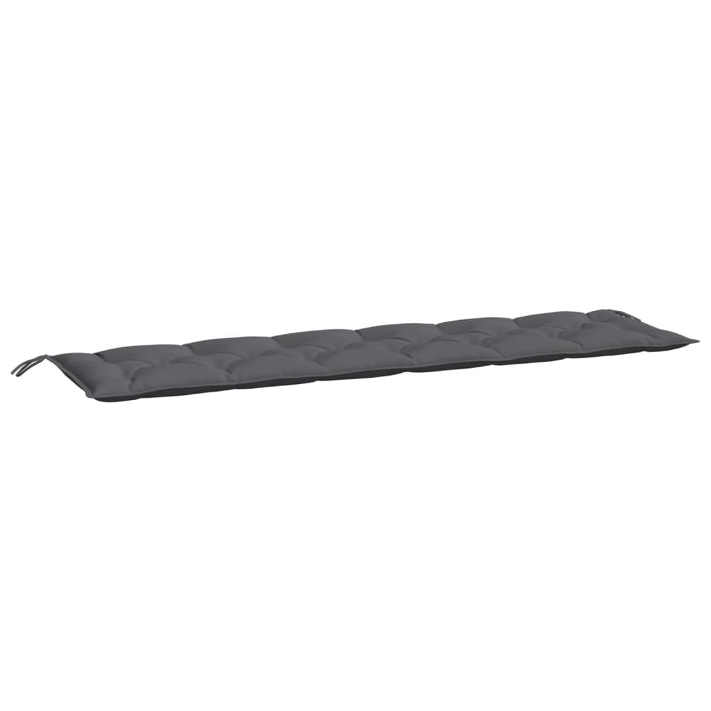 vidaXL Garden Bench Cushions 2pcs Anthracite 200x50x7cm Oxford Fabric