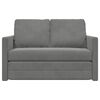 vidaXL Floor Sofa Bed 2-in-1 Dark Grey 122x204x55 cm Velvet