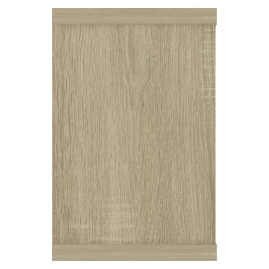 vidaXL Wall Cube Shelf 4 pcs Sonoma Oak 60x15x23 cm Engineered Wood, sonoma oak vidaXL Wall Cube Shelf 4 pcs Sonoma Oak 60x15x23 cm Engineered Wood