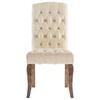 vidaXL Dining Chairs 6 pcs Beige Linen-Look Fabric