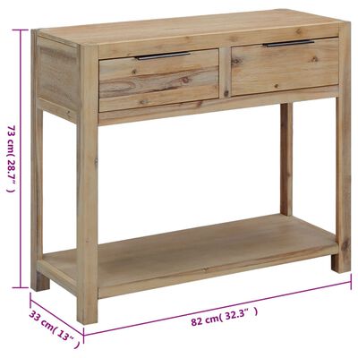 vidaXL Console Table 82x33x73 cm Solid Acacia Wood,  vidaXL Console Table 82x33x73 cm Solid Acacia Wood