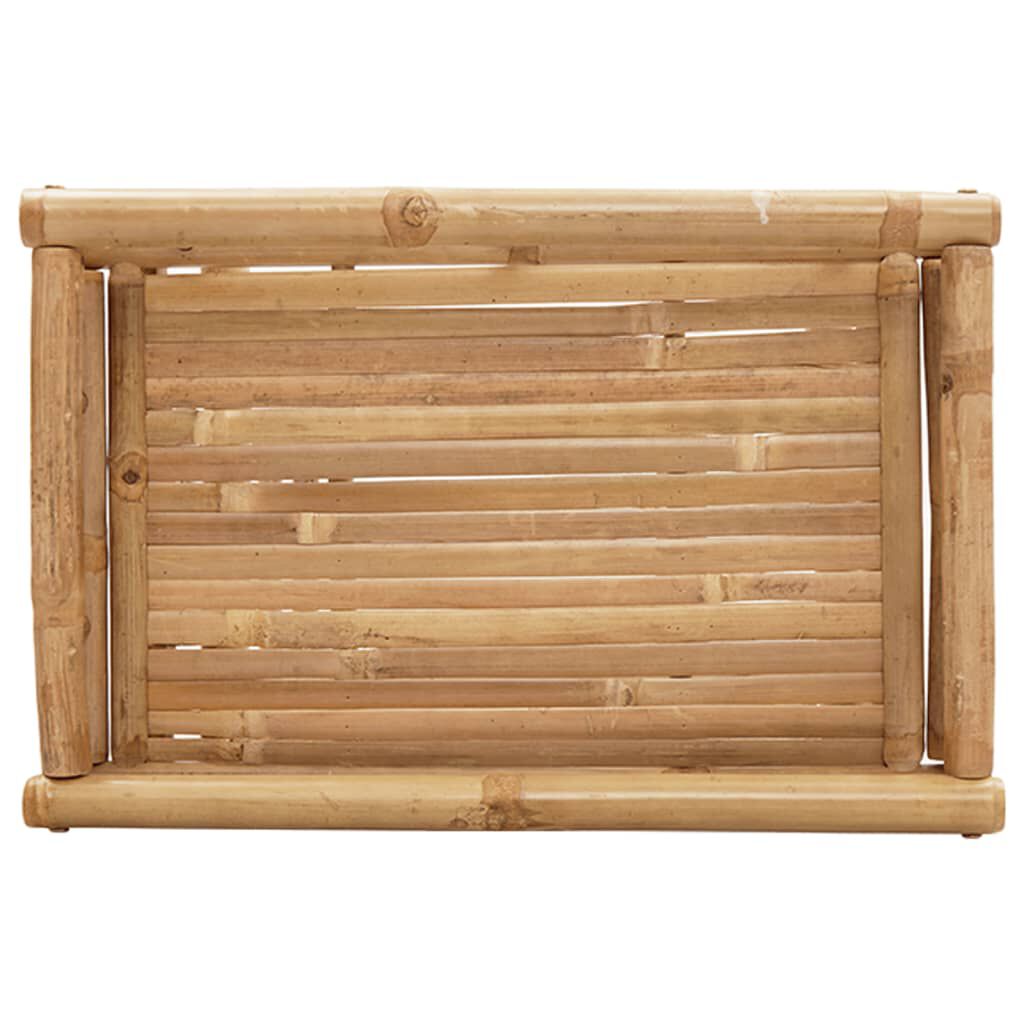 vidaXL Folding Tray Table 60x40x68 cm Bamboo