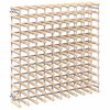 vidaXL Wine Rack for 120 Bottles Solid Pinewood