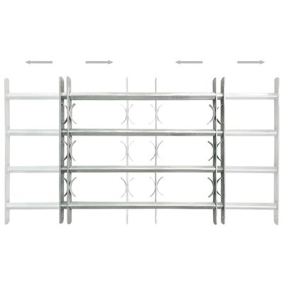 vidaXL Adjustable Security Grilles for Windows 2 pcs 1000-1500 mm,  vidaXL Adjustable Security Grilles for Windows 2 pcs 1000-1500 mm