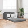 vidaXL Floor Sofa Bed 2-in-1 Dark Grey 122x204x55 cm Velvet