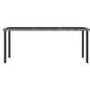 vidaXL 7 Piece Garden Dining Set Poly Rattan Grey