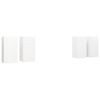 vidaXL TV Cabinets 4 pcs White 30.5x30x60 cm Engineered Wood