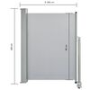vidaXL Patio Retractable Side Awning 100 x 300 cm Grey