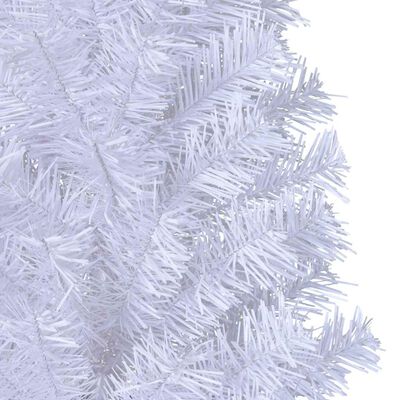 vidaXL Artificial Christmas Tree with Thick Branches White 180 cm PVC, white vidaXL Artificial Christmas Tree with Thick Branches White 180 cm PVC