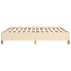 vidaXL Bed Frame without Mattress Cream 180x200 cm Super King Fabric