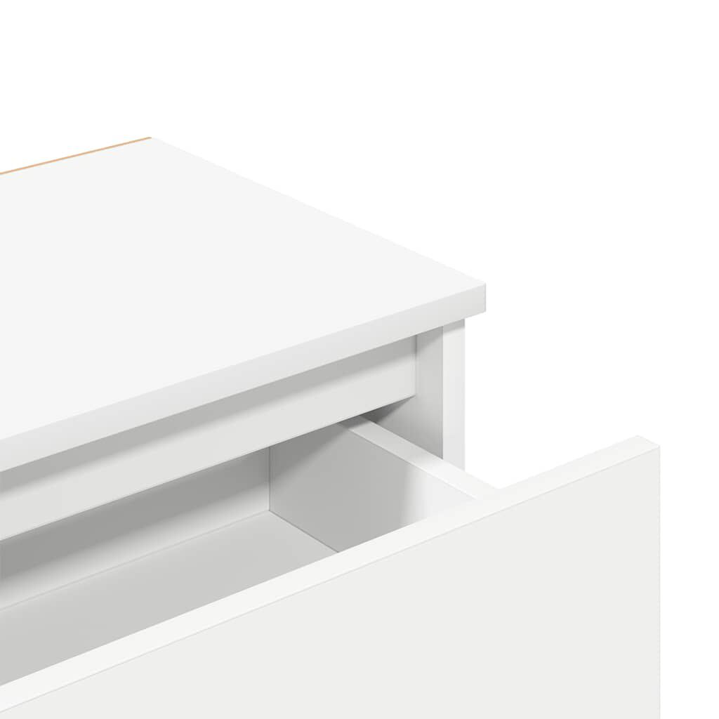 vidaXL Bedside Cabinets 2 pcs White 40x30x39 cm Engineered Wood