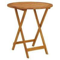 vidaXL Folding Garden Table 70 cm Solid Acacia Wood,  vidaXL Folding Garden Table 70 cm Solid Acacia Wood