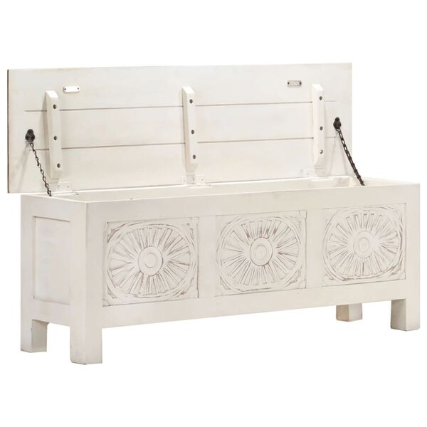 vidaXL Storage Box 110x30x40 cm Solid Acacia Wood