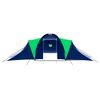 vidaXL Camping Tent Polyester 9 Persons Blue-green