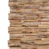 vidaXL 3D Wall Cladding Panels 10 pcs 1.01 m² Solid Teak Wood