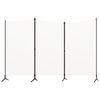 vidaXL 3-Panel Room Divider White 260x180 cm