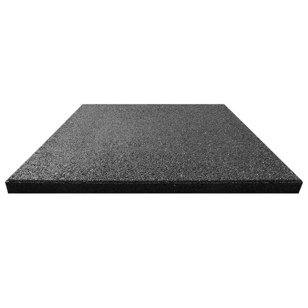 vidaXL Fall Protection Tiles 24 pcs Rubber 50x50x3 cm Black