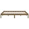 vidaXL Bed Frame without Mattress Honey Brown Solid Wood 120x200 cm