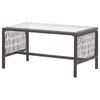 vidaXL 4 Piece Garden Lounge Set with Cushion Poly Rattan Brown