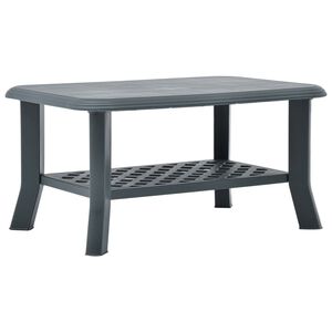 vidaXL Coffee Table Green 90x60x46 cm Plastic