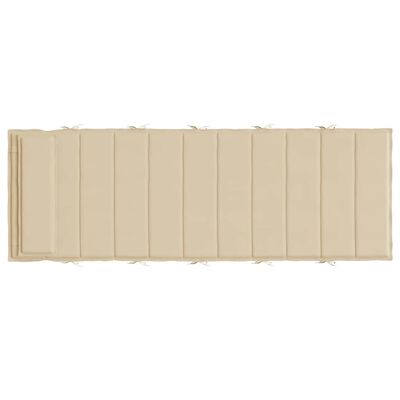 vidaXL Sun Lounger Cushion Beige 180x60x4 cm Oxford Fabric, beige vidaXL Sun Lounger Cushion Beige 180x60x4 cm Oxford Fabric