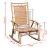 vidaXL Rocking Chair Bamboo