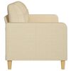 vidaXL 3-Seater Sofa Cream 180 cm Fabric