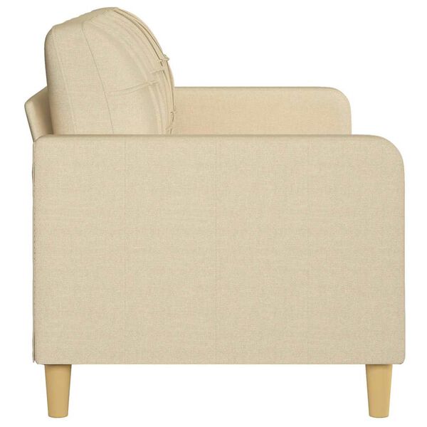 vidaXL 3-Seater Sofa Cream 180 cm Fabric