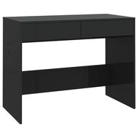vidaXL Desk Black 101x50x76.5 cm Engineered Wood, black vidaXL Desk Black 101x50x76.5 cm Engineered Wood