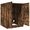 vidaXL Washing Machine Cabinet Smoked Oak 71x71.5x91.5cm