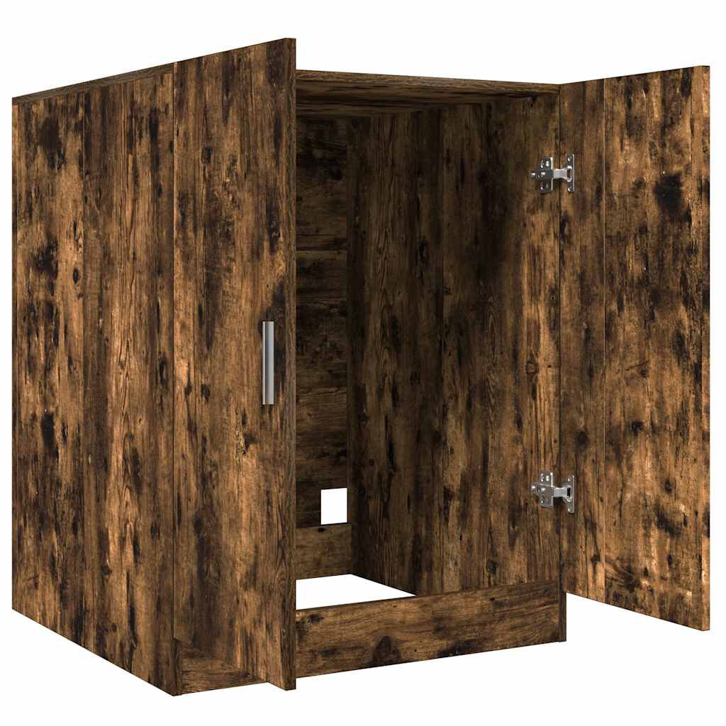vidaXL Washing Machine Cabinet Smoked Oak 71x71.5x91.5cm