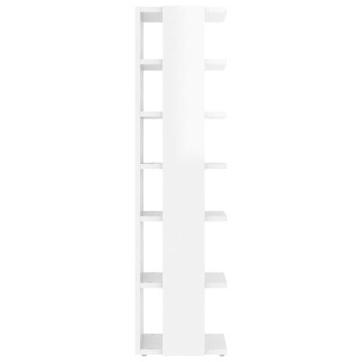 vidaXL Shoe Cabinet High Gloss White 27.5x27x102 cm Engineered Wood, high gloss white vidaXL Shoe Cabinet High Gloss White 27.5x27x102 cm Engineered Wood