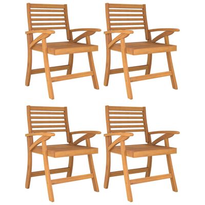 vidaXL Garden Chairs 4 pcs 58x58x87 cm Solid Wood Acacia