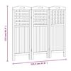 vidaXL 3-Panel Room Divider 121.5x2x115 cm Solid Wood Acacia