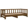 vidaXL Pull-out Day Bed without Mattress Honey Brown 2x(90x200)cm