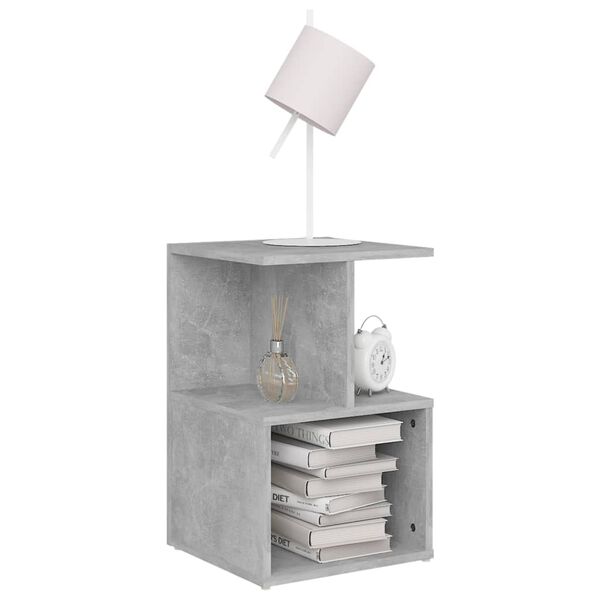 vidaXL Bedside Cabinets 2 pcs Concrete Grey 35x35x55 cm Engineered Wood