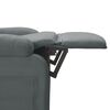 vidaXL Recliner Chair Dark Grey Fabric