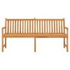 vidaXL Garden Bench 180 cm Solid Teak Wood