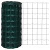 vidaXL Fence Panels PVC-coated iron Green