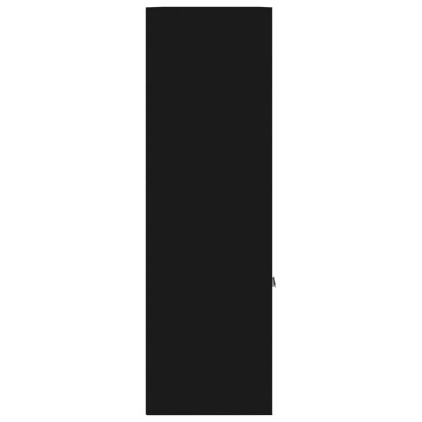 vidaXL Book Cabinet Black 98x30x98 cm Engineered Wood